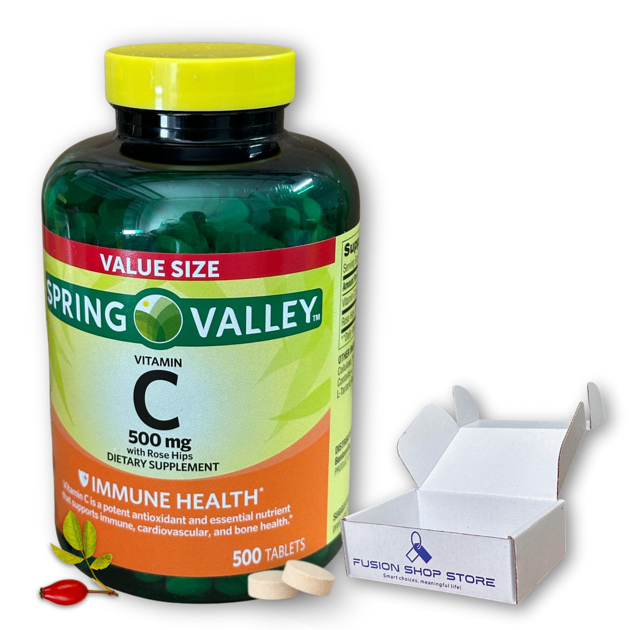 Amazon.com: Vitamin C 500mg- with Rose Hips 500 Tablets (Pack of 1