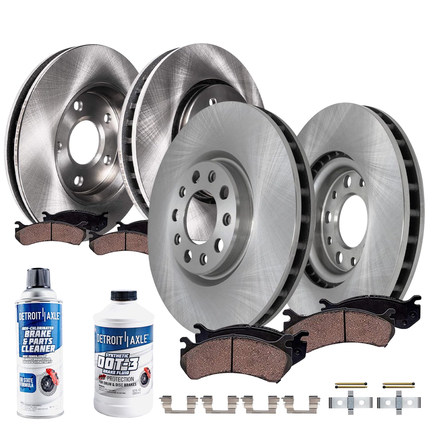 Detroit Axle - 10pc Brake Kit for 2018 Buick Regal Sportback