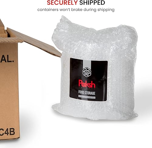 Miniatura 8 de Paksh Novelty Tarro de vidrio de boca ancha de 64 onzas, paquete de 4 unidades, boca ancha, tapa hermética, aprobado por el USDA, sin BPA, apto para