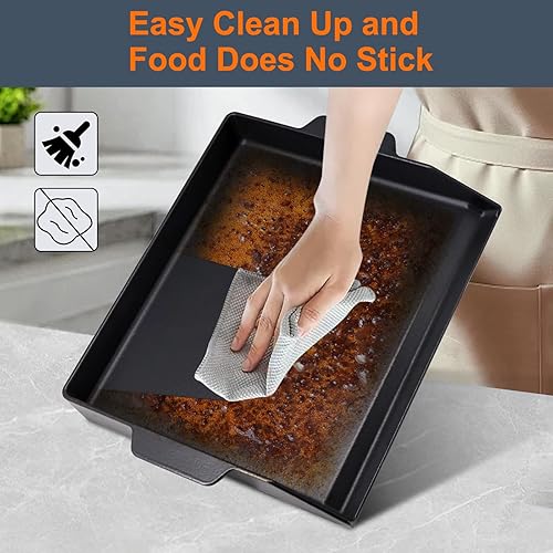 Miniatura 5 de Criditpid Plancha universal de hierro fundido grande con paredes laterales extra altas para parrillas de gas, carbón, parrilla Blackstone de 20