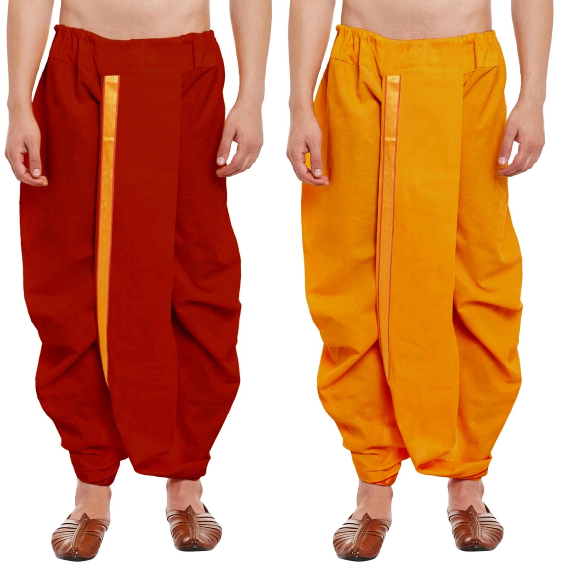 crystal revenue Ready to Wear Mahraj Dhoti for men (Elastic Readymade Dhoti Pant)-picture-26