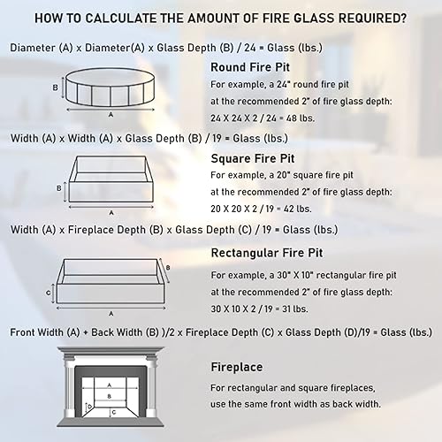 Miniatura 5 de GRISUN Cuentas de vidrio de mezcla de 10 libras para hoguera, vidrio redondo reflectante de 12 pulgada, decorativo para chimenea natural o de