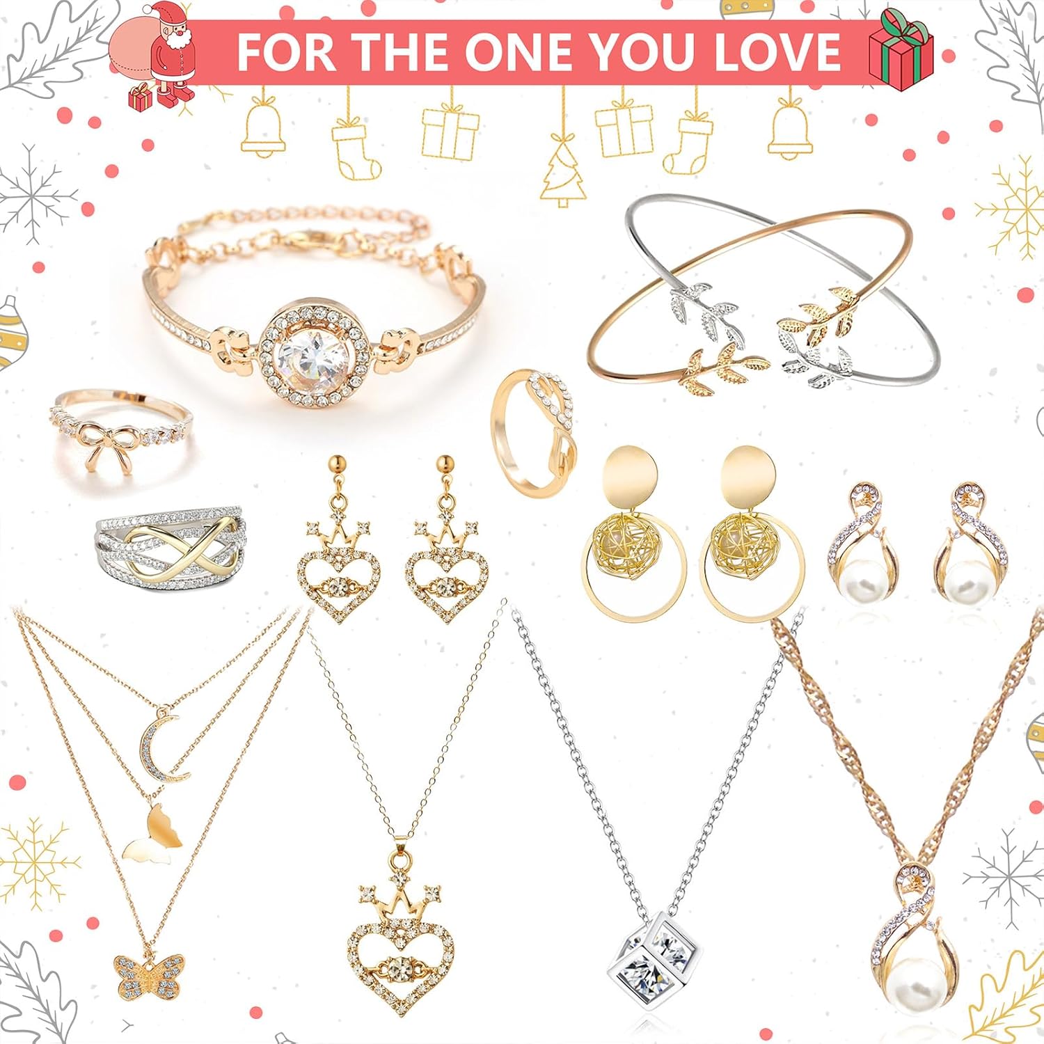 Jewelry Advent Calendar 2025 for Women, Christmas Gifts 12 Days Holiday Surprises Gifts, Fashion Bracelet Necklace Ring Earrings Jewelry Set, Christmas Countdown for Women Daughter Best Friend - Image 2