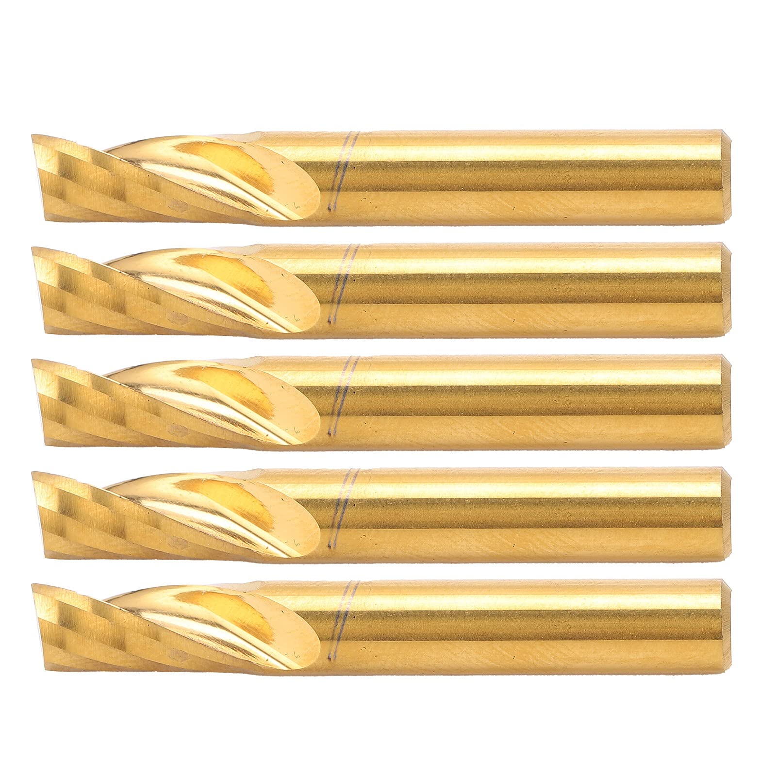 KIT DI UTENSILI DA TAGLIO CNC FRESA A SPIRALE SINGOLA IN ACCIAIO AD ALTA VELOCITÀ PER METALLI NON FERROSI