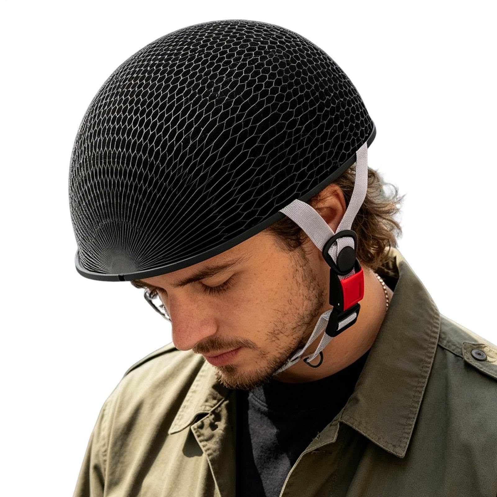 Casco plegable transpirable con correa ajustable para mujer 8