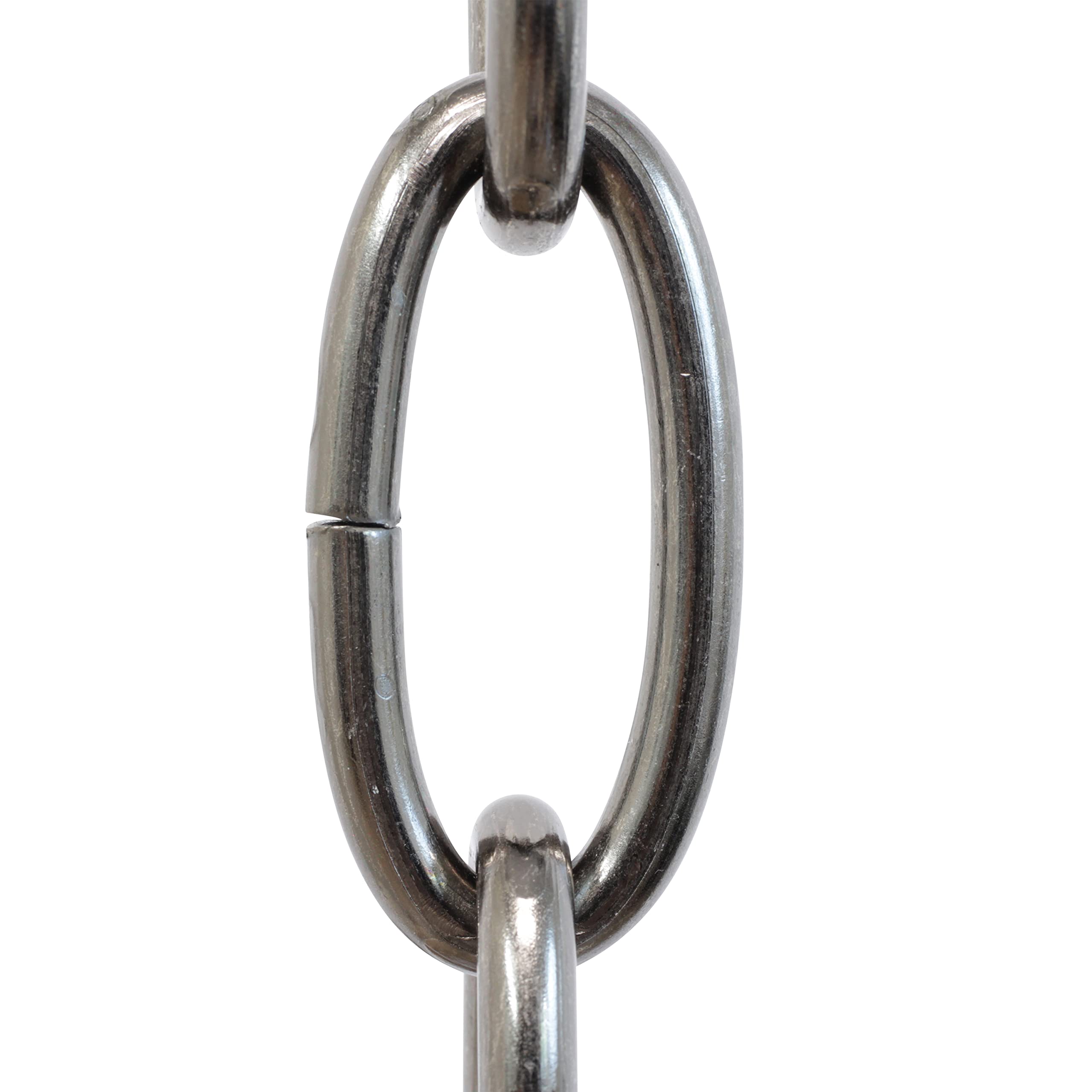 RCH Hardware CH-ST63-U57-GUN Steel Chandelier Chain 3 Gauge, Gunmetal (1 Foot)