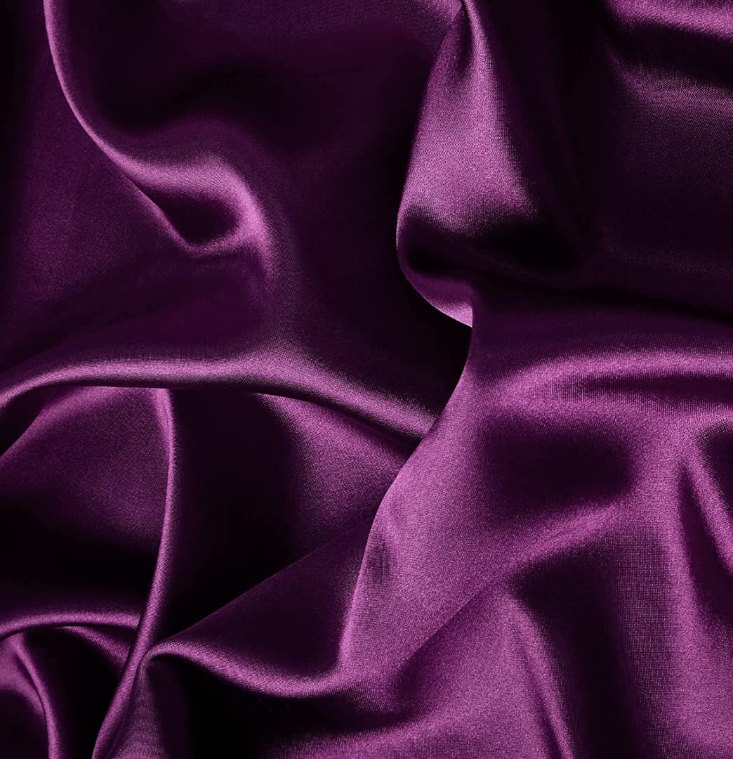 Yo ComfortYo Comfort Unstitched Japan Silky Satin Fabric. Use : Top & Bottom of Any Dresses Like Kurti, Gown/Anarkali, Kurta, Suit, Frock, Churidar, Jackets, Etc. (2M, Wine)