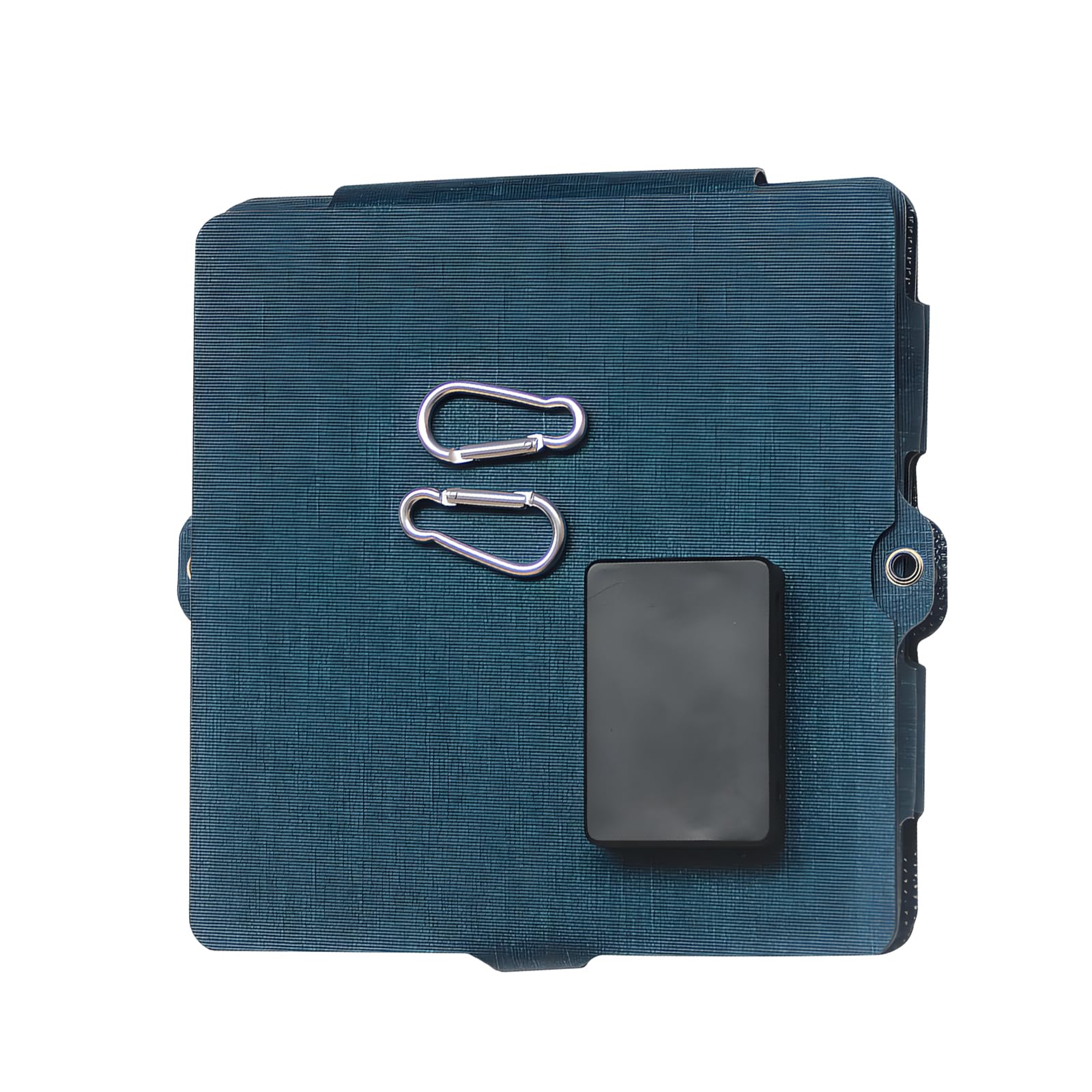Caricabatterie Versatile da Pannello Solare Portatile da 30 W con 6 Celle Batteria, Pannello Solare Pieghevole Impermeabile IPX6 per Campeggio Blu