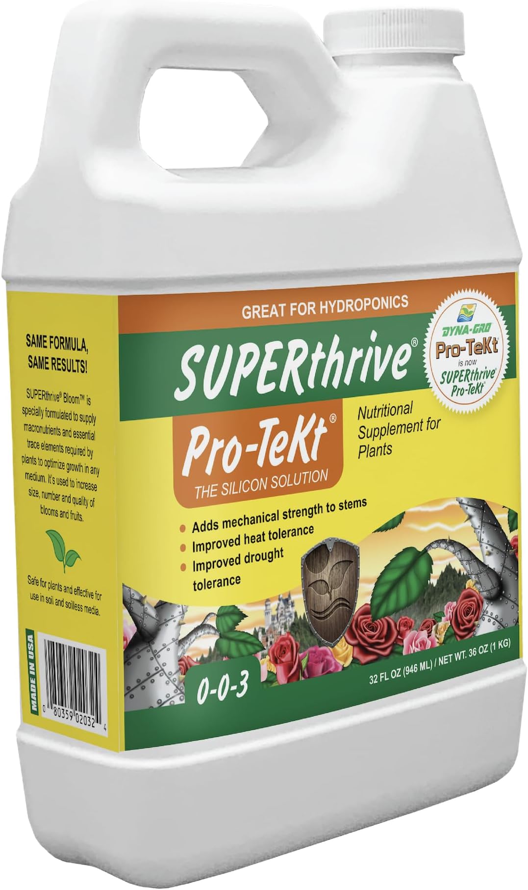 Pro-Tekt® 0-0-3 Silicon Supplement for Plants, 1 Quart
