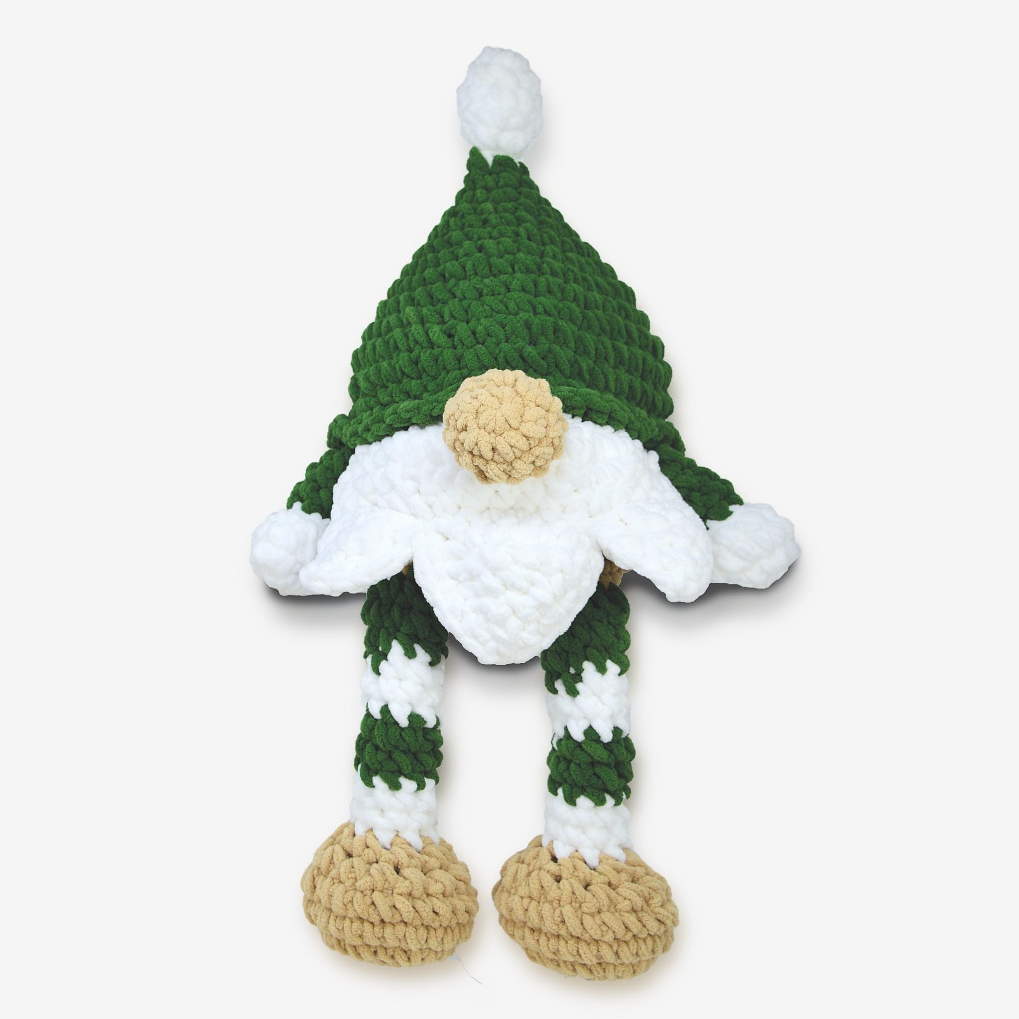 Knitty Critters - Jingle The Gnome | Christmas Amigurumi kit Super Soft Yarn Crochet kit