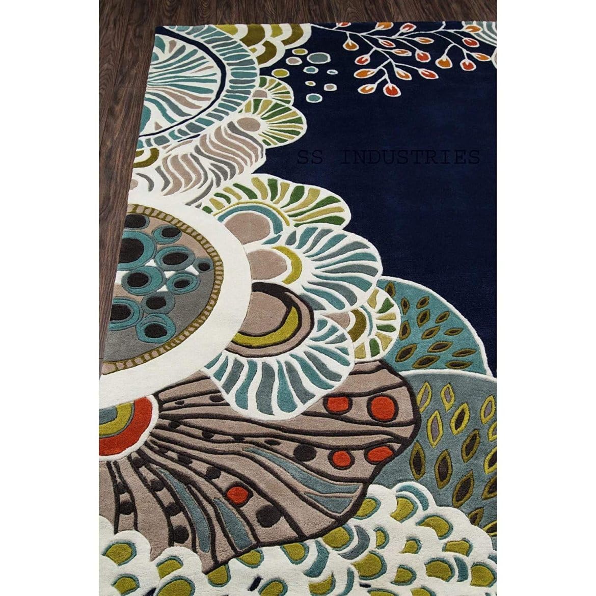 Tapis en laine multicolore pour sublimer votre salon bohème