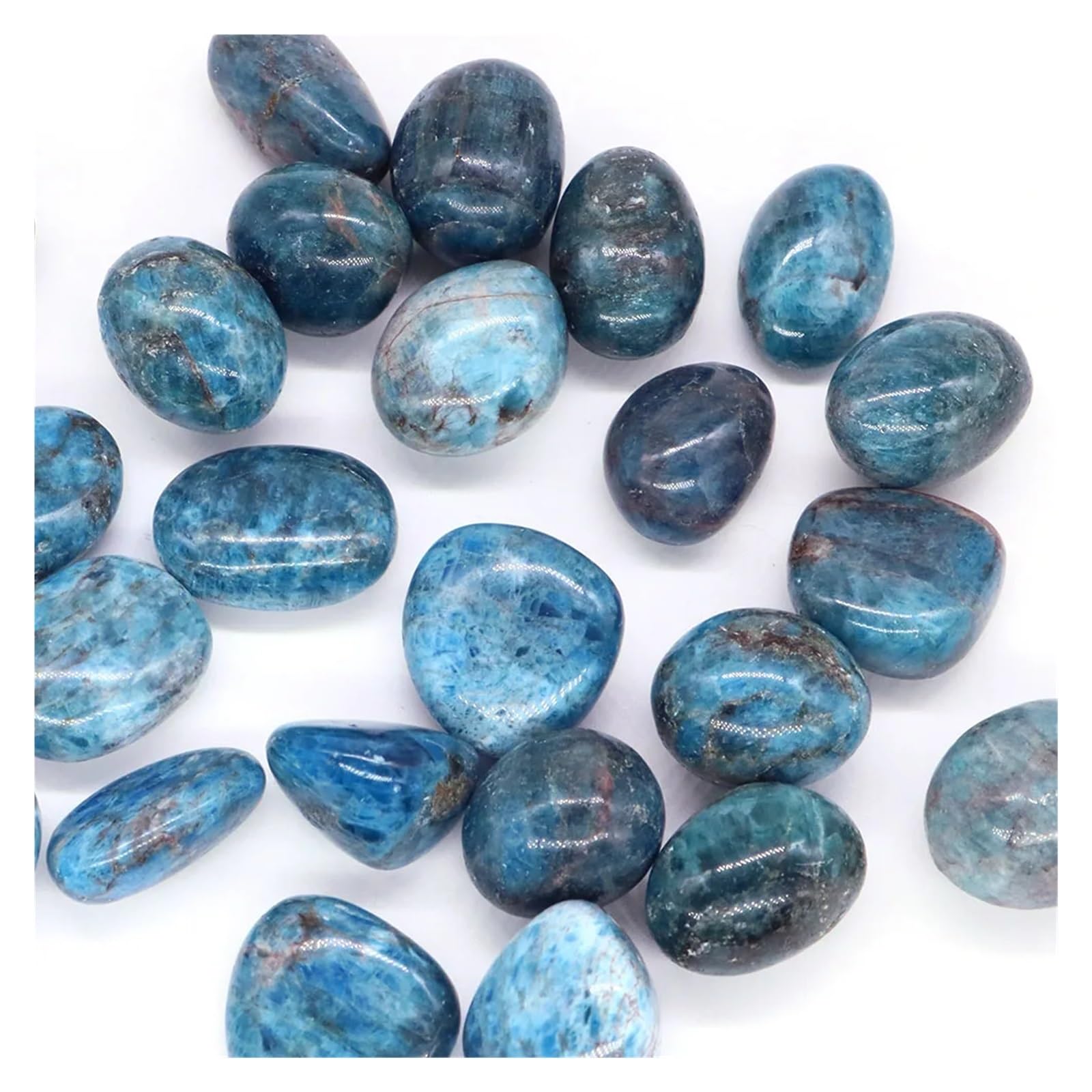 Substrat Naturel en Quartz pour Aquarium, Gravier d'aquarium, Pierre roulée, Moroxite, 20-30mm, décoration for la Maison(200g)