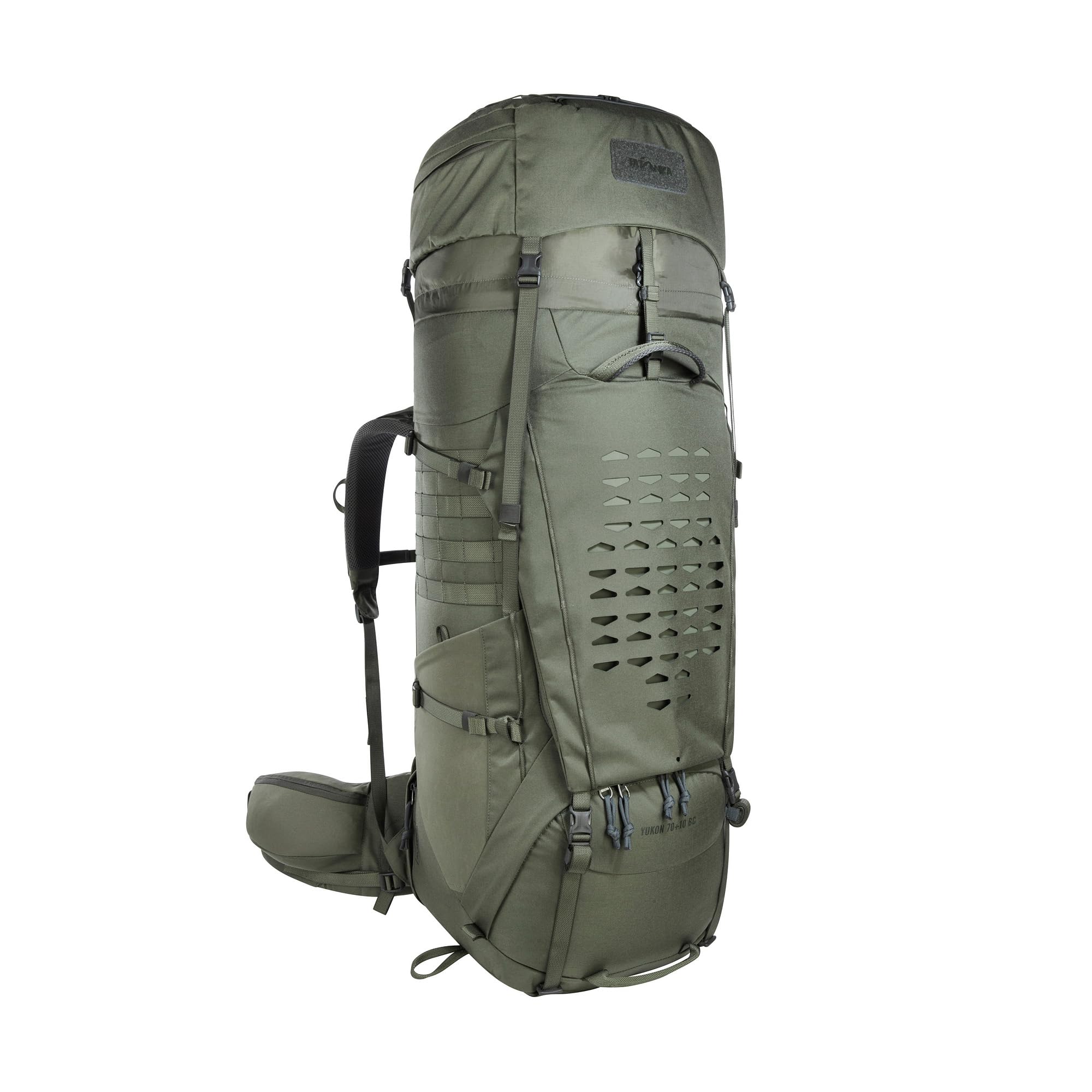 Tatonka Yukon 70+10 BC plecak trekkingowy z dostępem z przodu, regulowany system pleców, dodatkowa kieszeń na dno, pokrowiec przeciwdeszczowy i pojemność 80 litrów