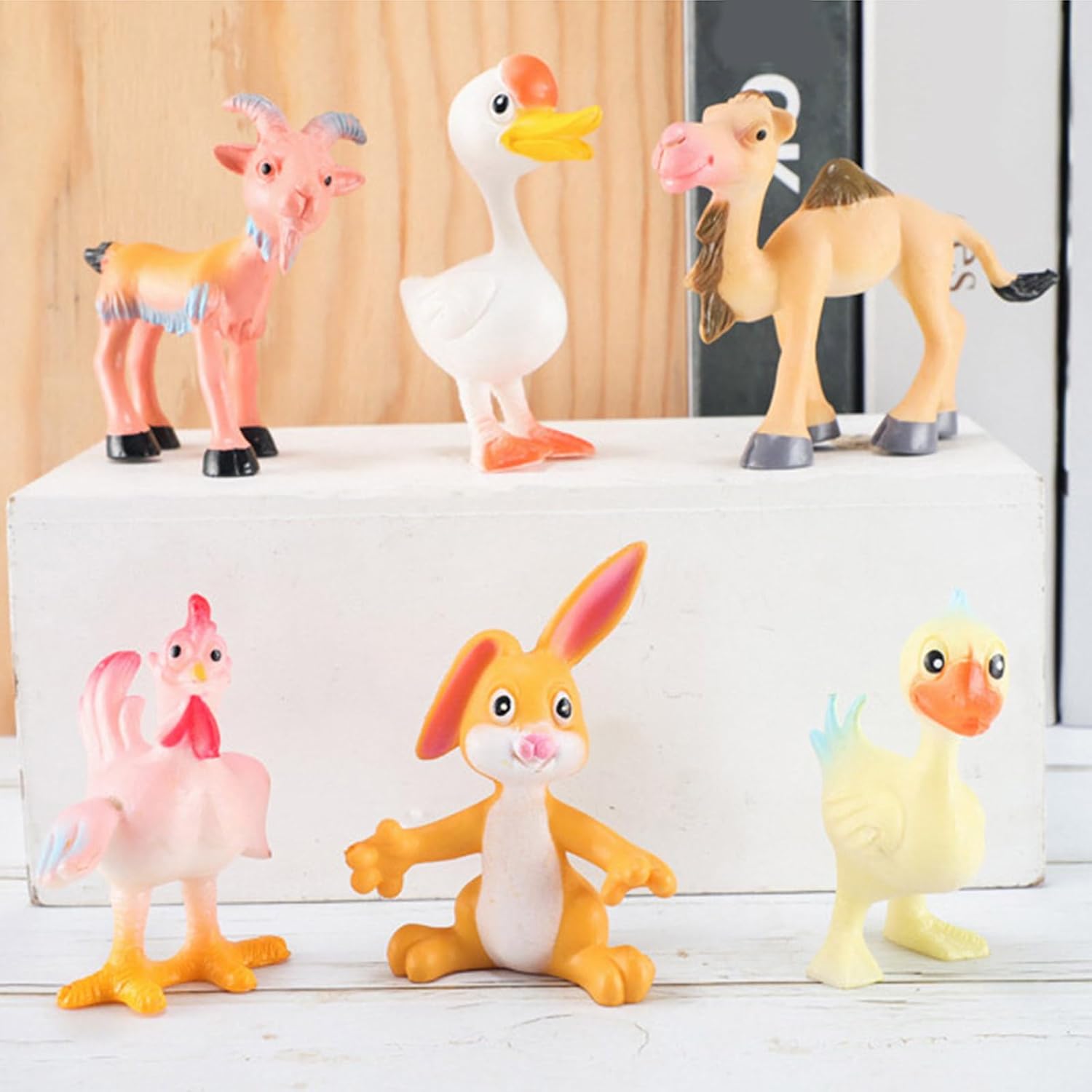 Goat Figurines Animal Model Educational Farm Livestock for Children Education Scien