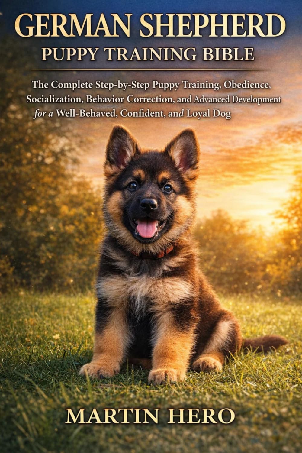 GERMAN SHEPHERD PUPPY TRAINING BIBLE: The Complete Step-by-Step Puppy Training, Obedience, Socialization, Behavior Correction, and Advanced Development for a Well-Behaved, Confident, and Loyal Dog.