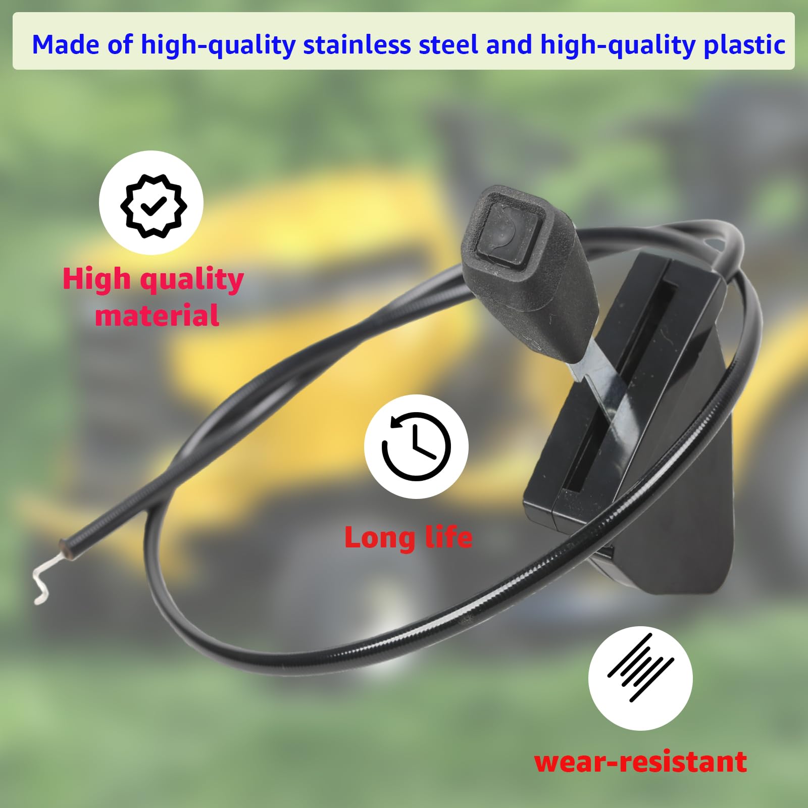 121-0769 Cable del acelerador para Toro TimeCutter MX 4250 MX 4260 MX 5000 MX 5060 SS 4235 SS 4260 y para cortacésped Exmark Quest Drive Series