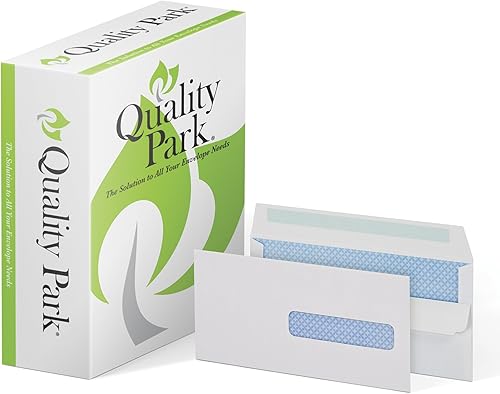 Quality Park Sobre de formulario de reclamación, sello rojo, 24 libras, 4-12 x 9-12 pulgadas, 500 por caja, blanco (QUA21438)