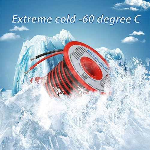 Vista 148 de Bntechgo 18 alambres de silicona suave y flexible, silicona resistente a altas temperaturas, altamente eficiente 18 AWG calibre, 150 hilos