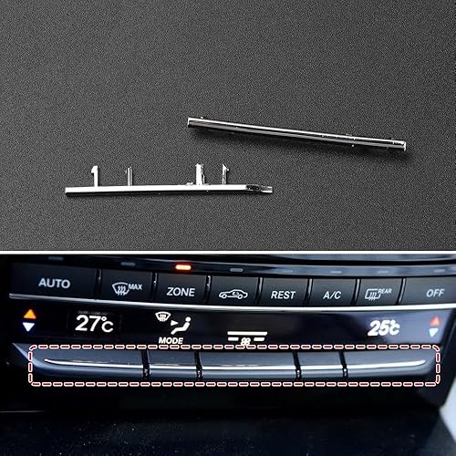 Botones de aire acondicionado para consola de coche, decoración para Mercedes Benz Clase E W212 E300 E260 2129008808 galvanoplastia tira (no 5-1)