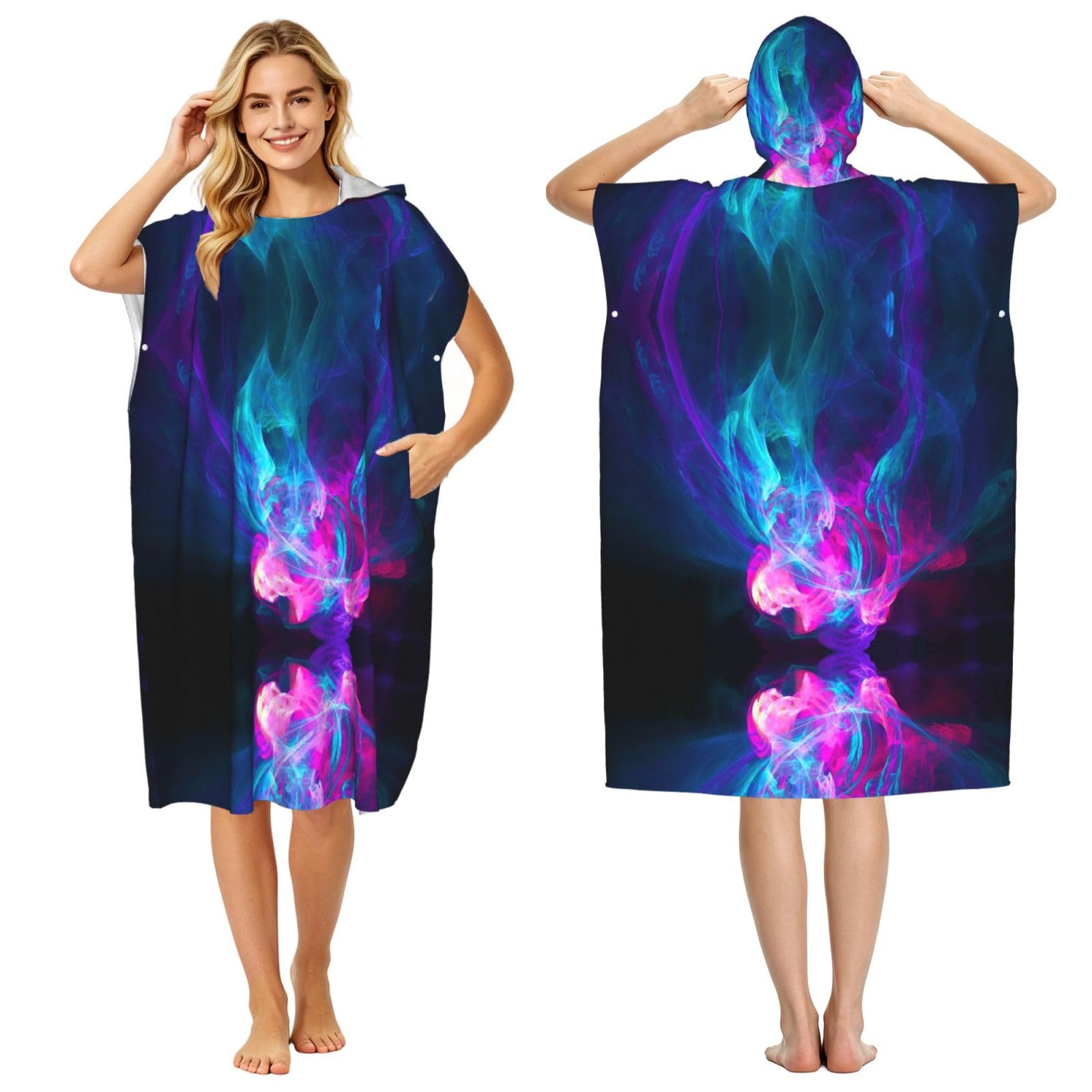 Poncho à capuche pour piscine fini la serviette mouillée