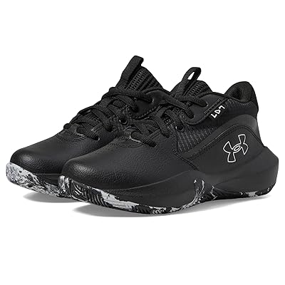 Under Armour Kids Pre School Lockdown 7 (Little Kid) Kids Shoes Black/Black/Metallic Silver