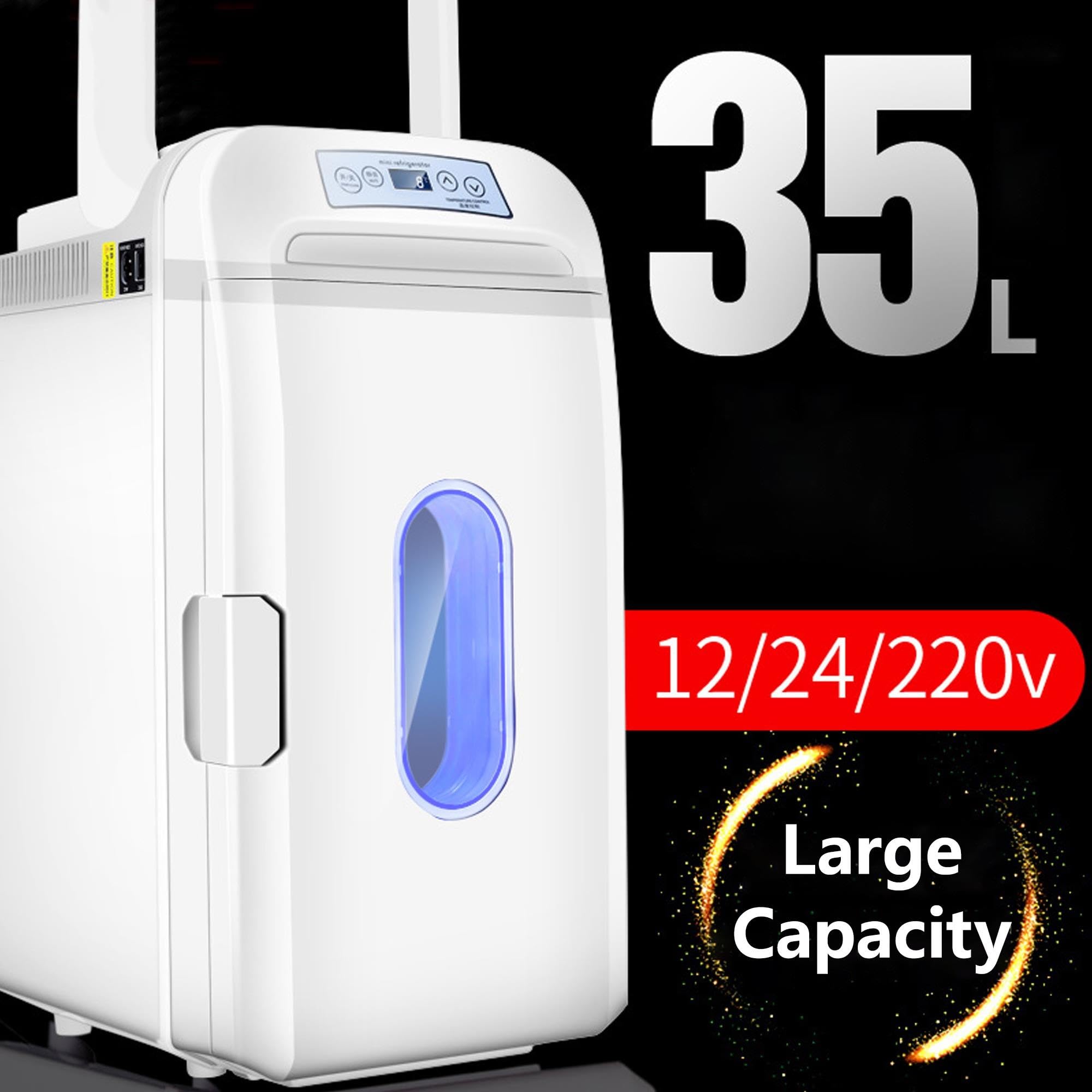 Frigo Portatile Auto 35L 12V/24V, Raffredda e Riscalda, Frigorifero Elettrico
