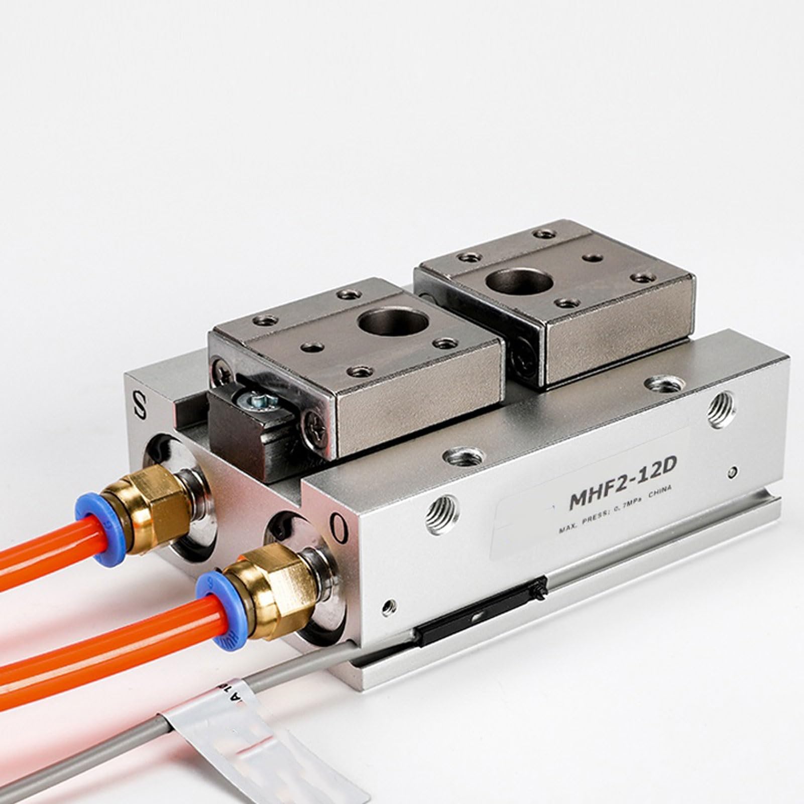 MHF2 Pneumatischer Druckluftzylinder mit niedrigem Profil Parallelgreifer Kraftzylinder MHF2 8D MHF2 10D MHF2 12D MHF2 16D MHF2 20D Pneumatischer Greifer (Color : MHF2-20D)
