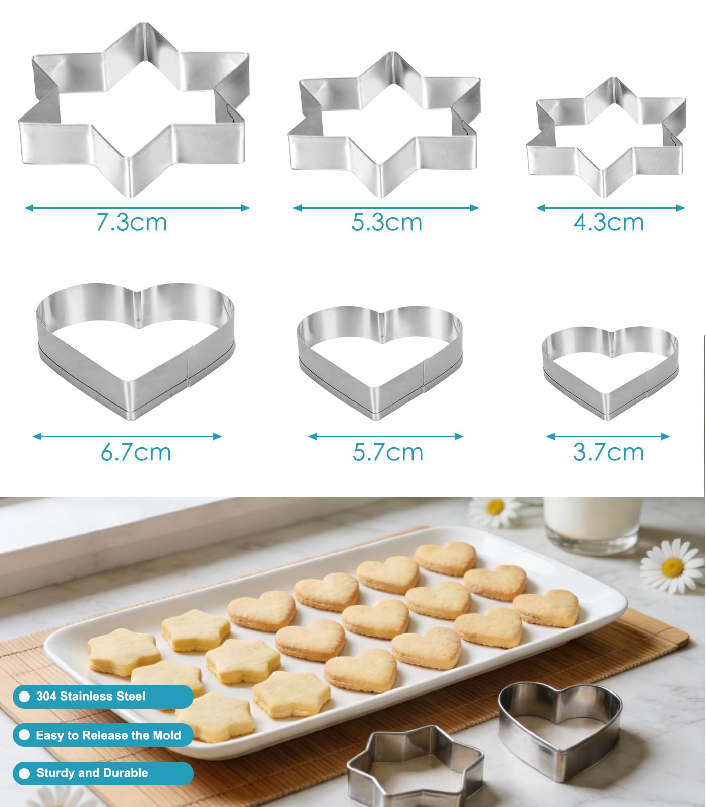 Cozary Kit Patisserie 110 Pièces, Plateau Tournant Patisserie, Douille Patisserie et Poche Douille Patisserie, Emporte-pièce, Moules à Muffins en Silicone, Idéal pour Tous Les Amateurs de Pâtisserie