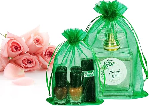 Miniatura 91 de Dealglad 100pcs Drawstring Organza bolsas de joyería caramelo para fiestas, casamientos, regalos Negro