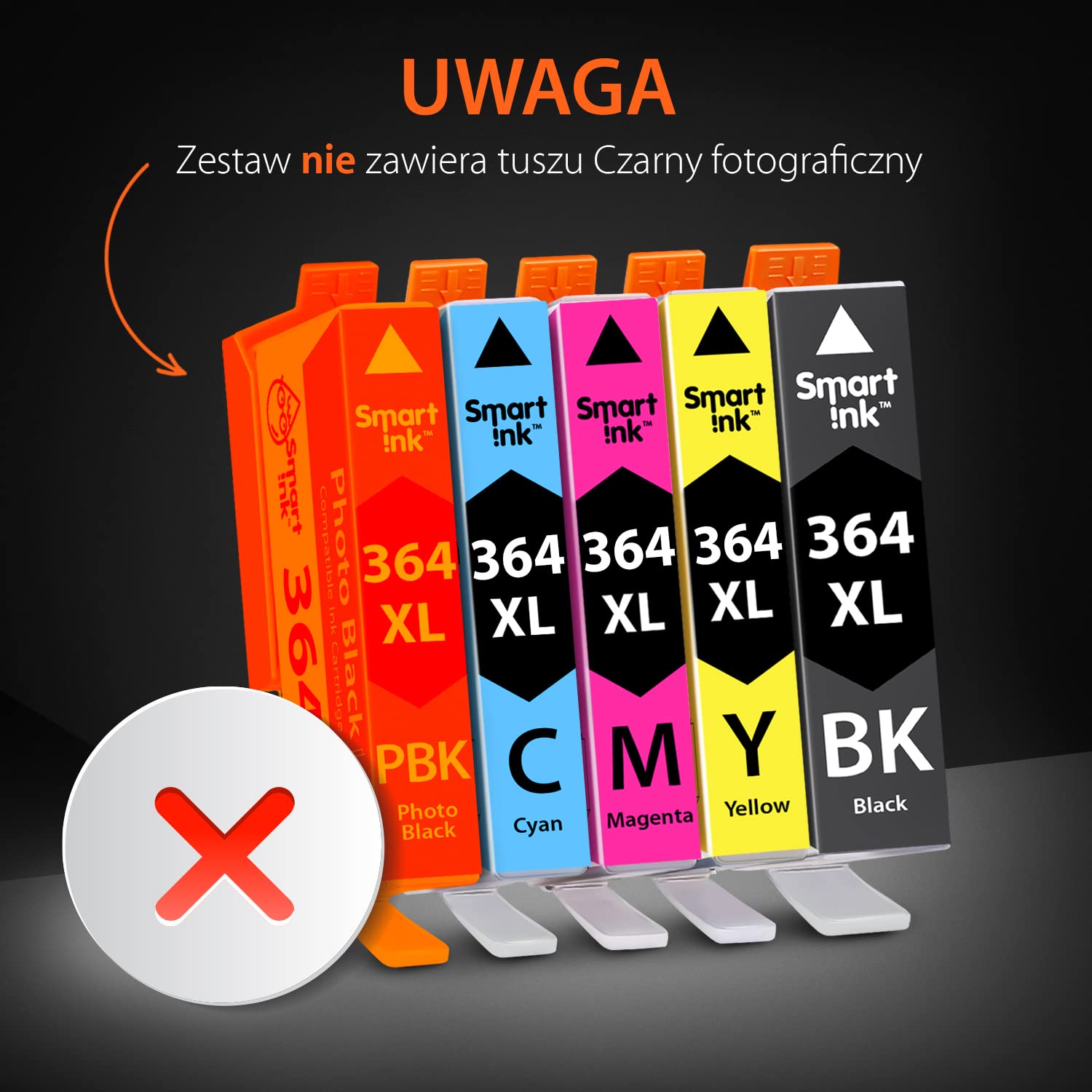 Smart Ink Kompatybilne Tusz Zamiennik do HP 364XL 364 XL Wielopak 10 sztuk (4BK & 2C/M/Y) do użytku z Photosmart 5520 5510 5524 6520 5515 OfficeJet 4620 4622 DeskJet 3520 3070a