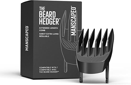 Miniatura 11 de MANSCAPED The Beard Hedger - Cortadora de barba para hombre, rueda de hoja ajustable de 20 longitudes, hoja en T de acero inoxidable para recortar