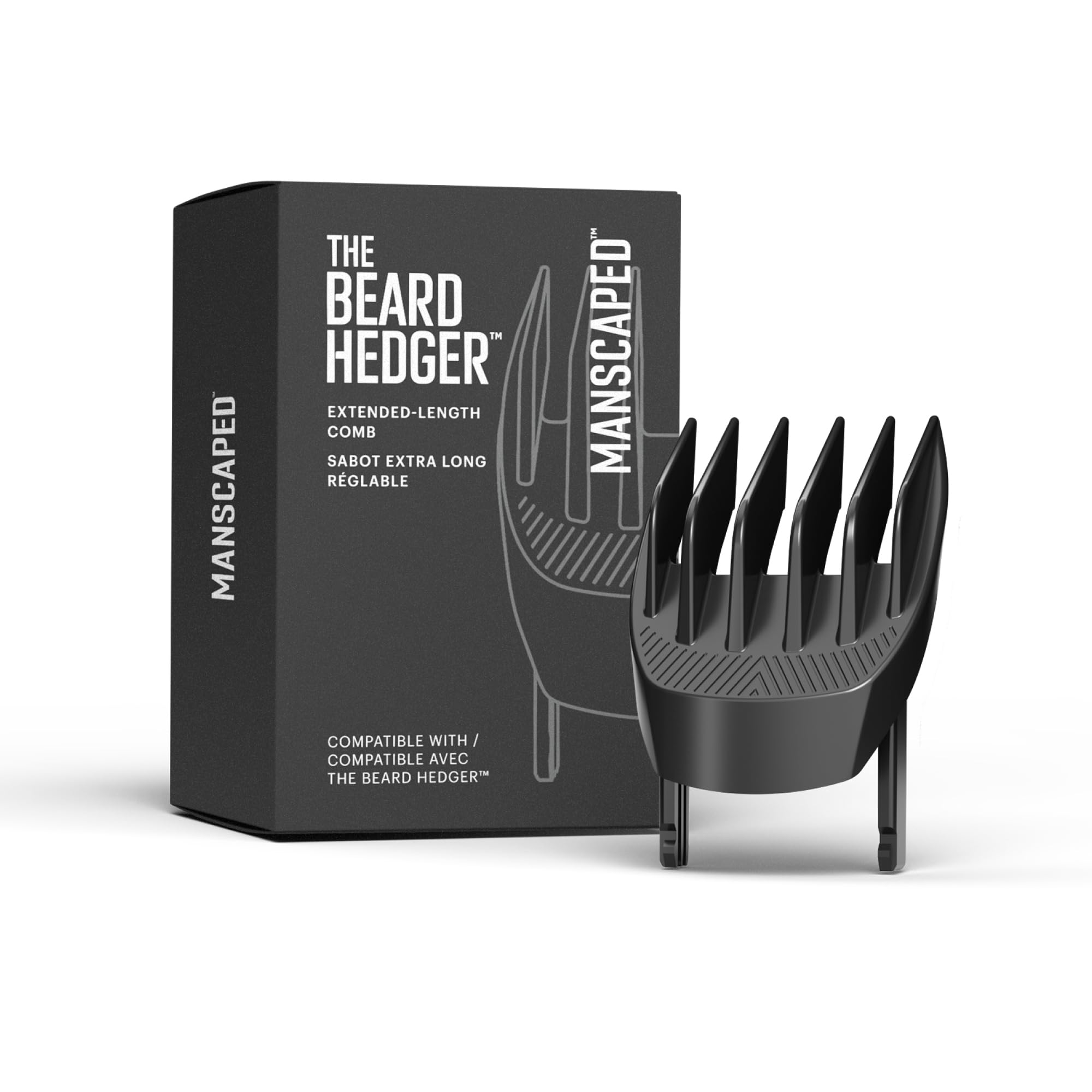 MANSCAPED The Beard Hedger Verlängerter Kammaufsatz – Bartschneiderführung für lange Bärte, 10,5 mm – 20 mm Länge, 1 Stück