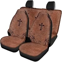 Vista 10 de Fundas de asiento de automóvil con diseño de girasol para SUV, camión, camioneta, caballo azteca, funda de asiento delantero y trasero, accesorios