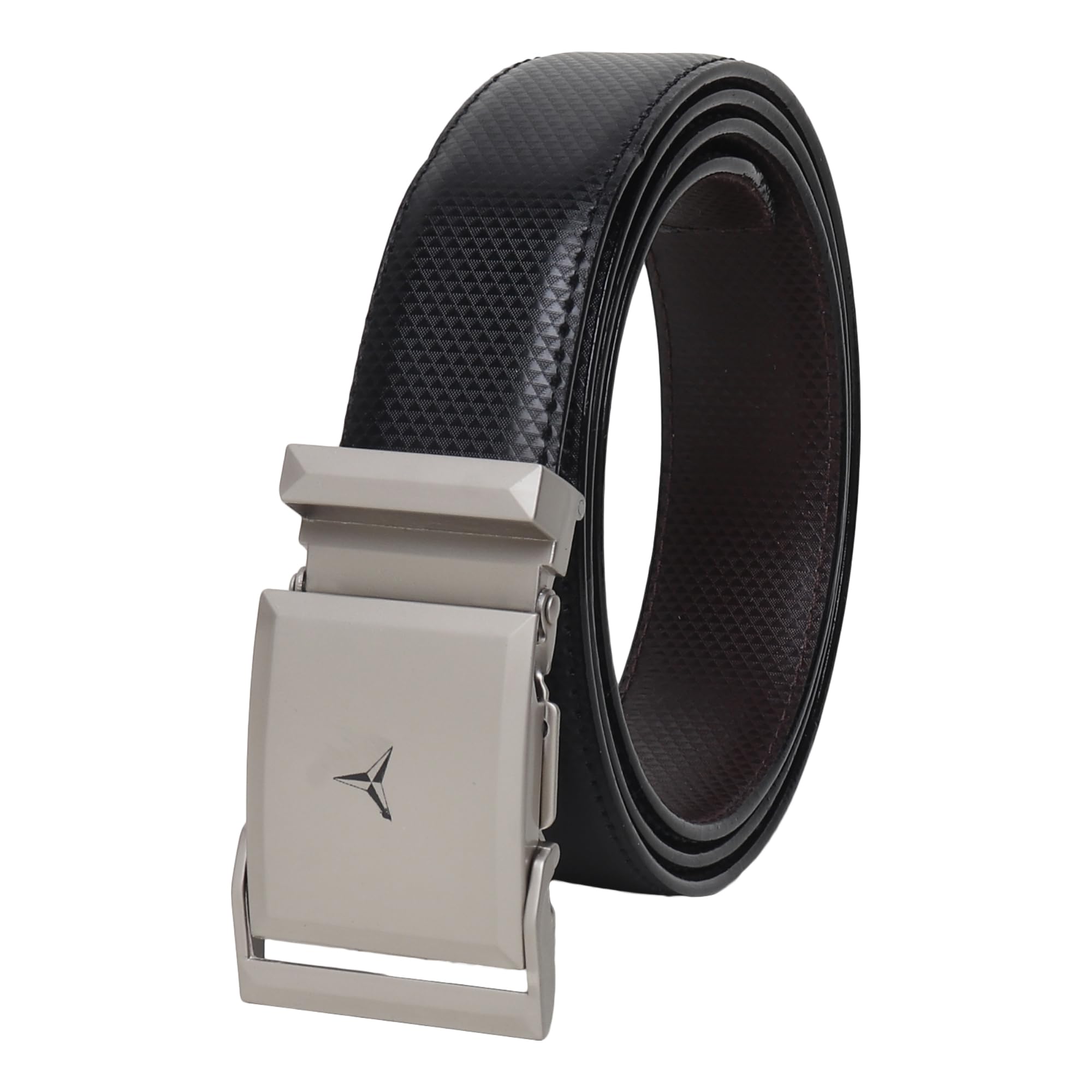 sunshopping Men’s Formal & Causal Artificial Leather Reversible Black & Brown Color Belt (CVR-121-BL)-picture-11