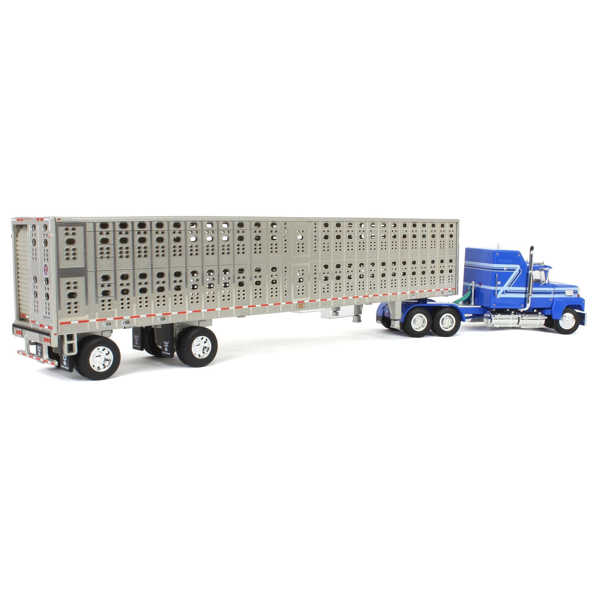 Amazon.com: DCP First Gear 1/64 Blue Ford LTL 9000 60in Aerodyne