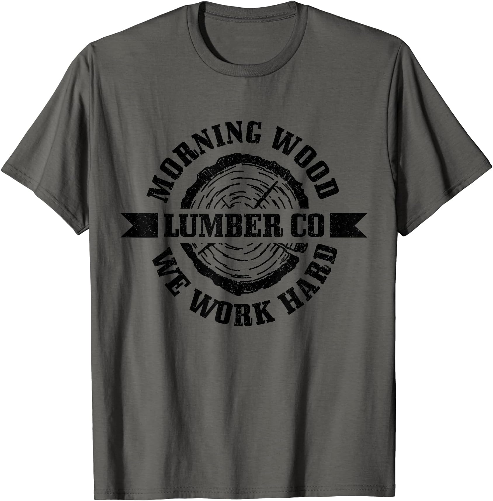 Morning Wood Lumber Co.Funny Lumberjack Logger Arborist T-ShirtOEKO-TEX STANDARD 100