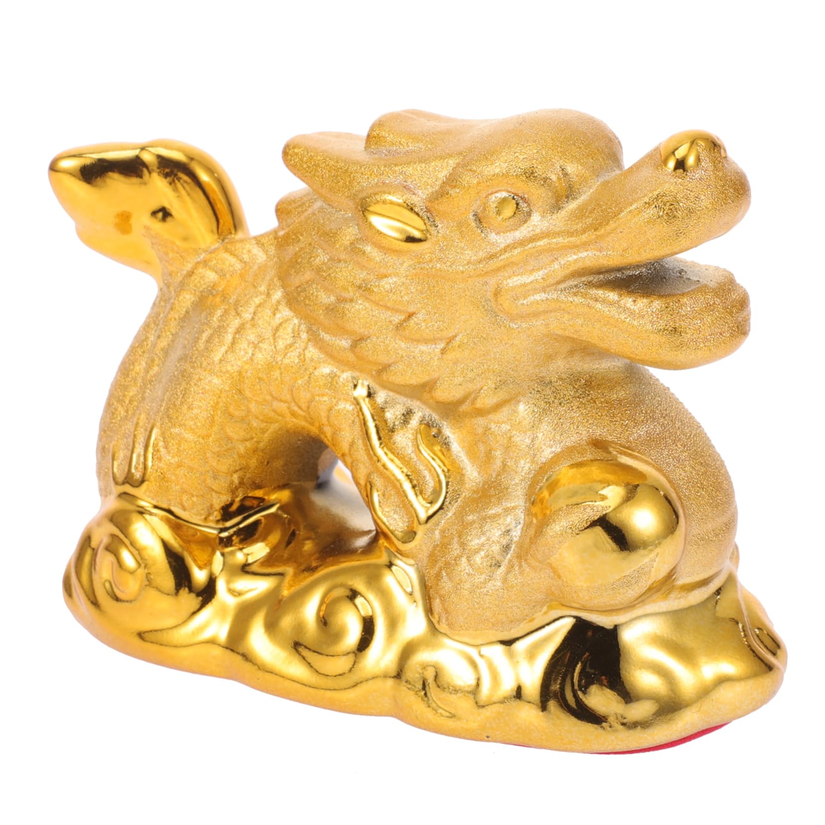 Amazon.co.jp: CIYODO 陶器製中国の龍彫刻像 卓上装飾 富と繁栄の