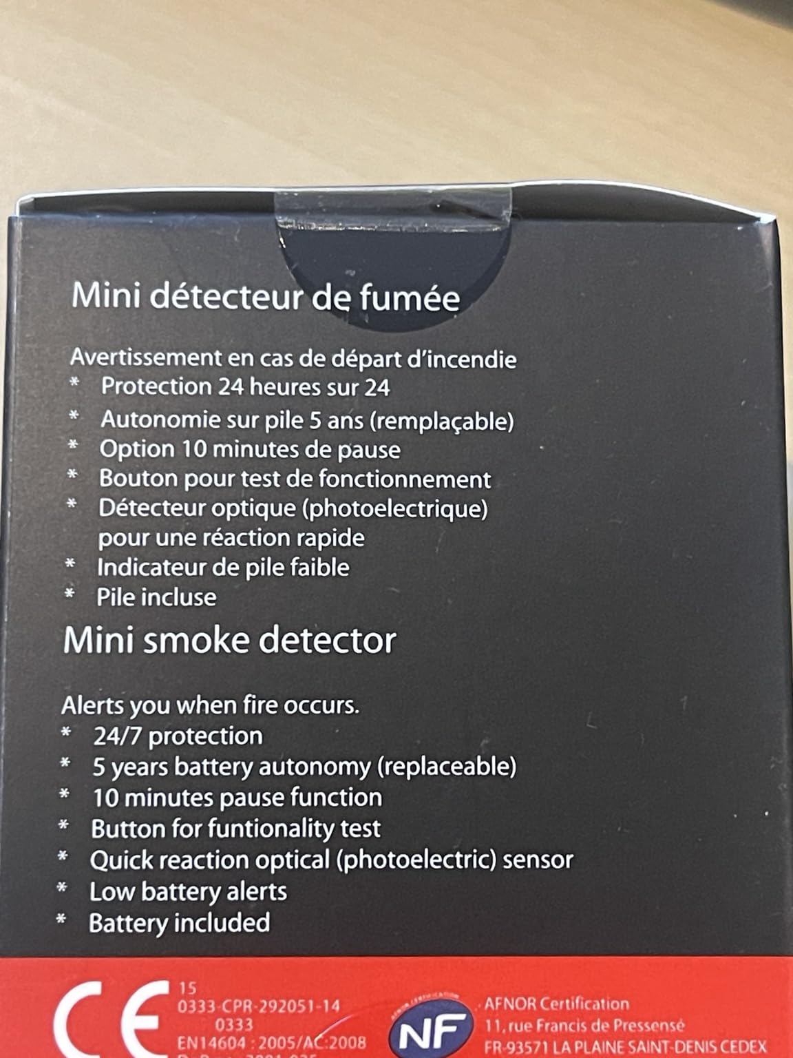 Cavius Mini détecteur de fumée 5 ans ELRO