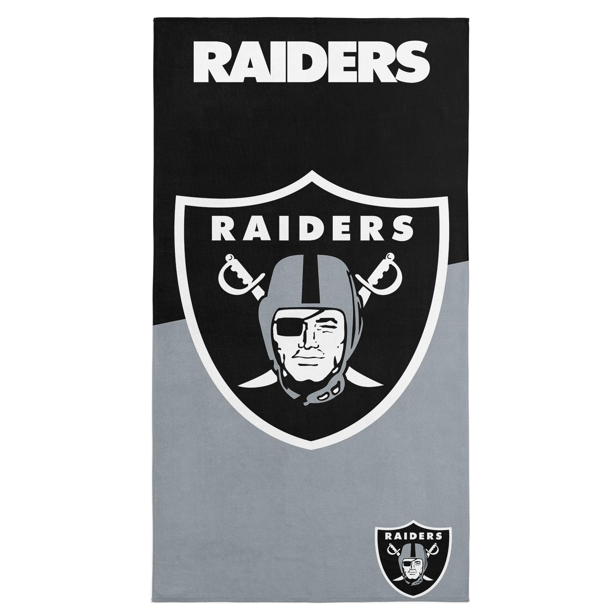 Northwest NFL Las Vegas Raiders Microfiber Beach Towel, 30 x 60 Inches – Quick Dry, Sand Resistant, Lightweight, Highly Absorbent, Incisor Design