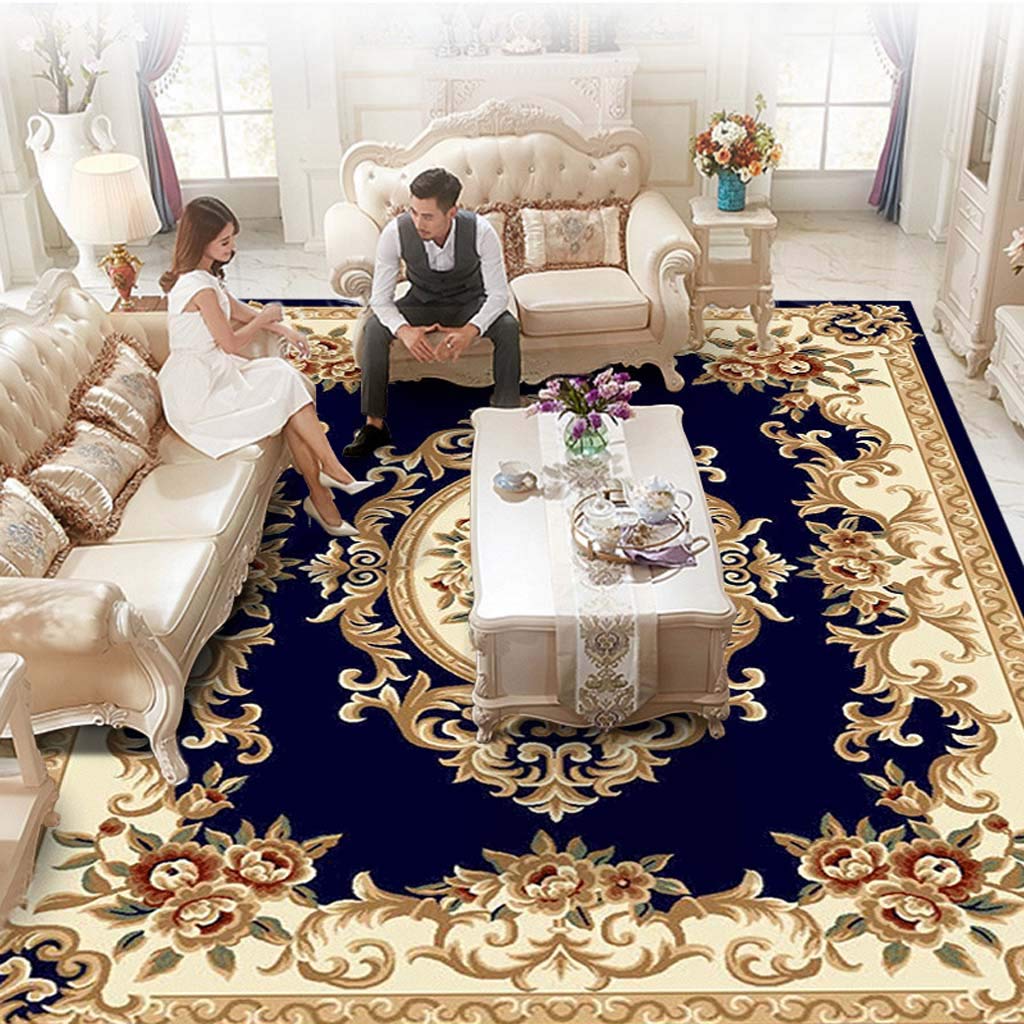 Tapis épais haut de gamme fleur coupée et tissage traditionnel robuste