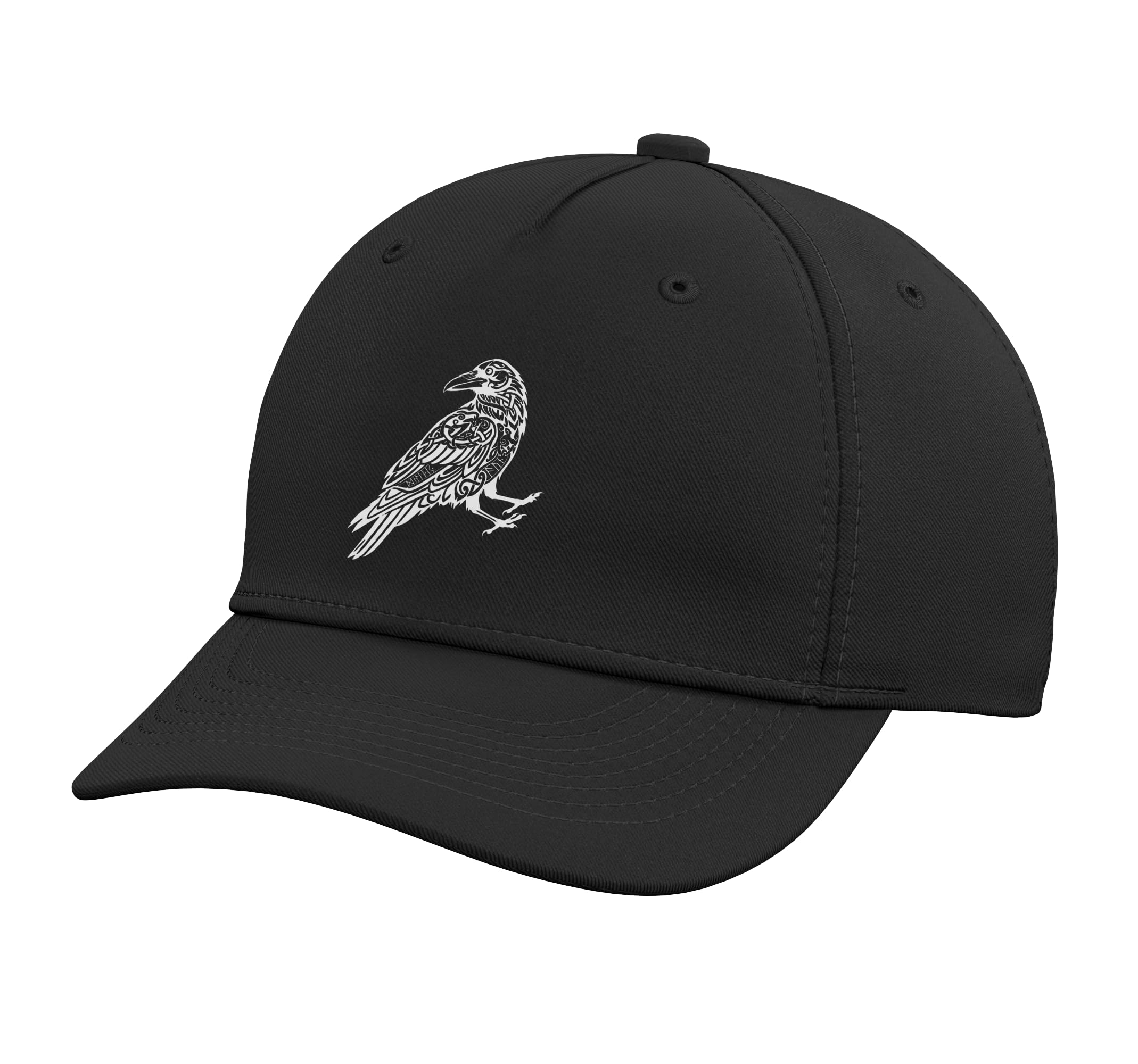 Norse Mythology Celtic Knot Viking Raven Rune Art Adjustable Baseball Hat