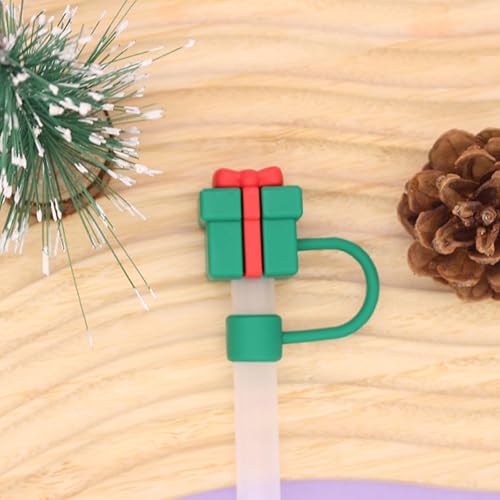 Miniatura 5 de Stanley - Funda de popote para el día de Navidad, tapa de popote para copa Stanley, reutilizable, 0.4 pulgadas, a prueba de polvo, puntas de popote