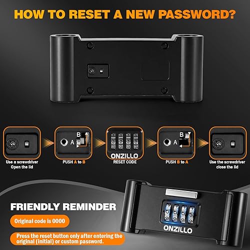 Miniatura 7 de Cerradura de bicicleta, cerraduras de bicicleta resistentes antirrobo con cable de acero de seguridad, combinación reiniciable de 4 dígitos,