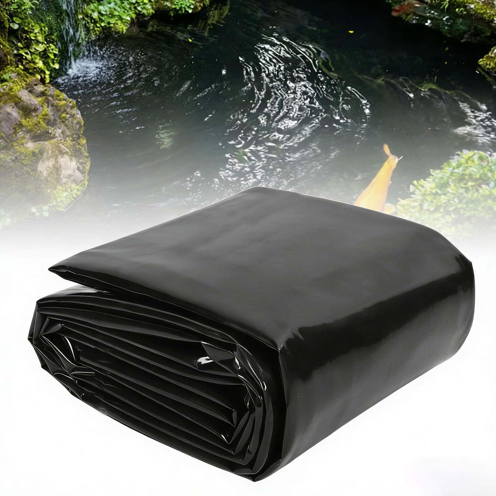 Bâche étanche pour bassin 6x8m film plastique souple anti-fuite jardin