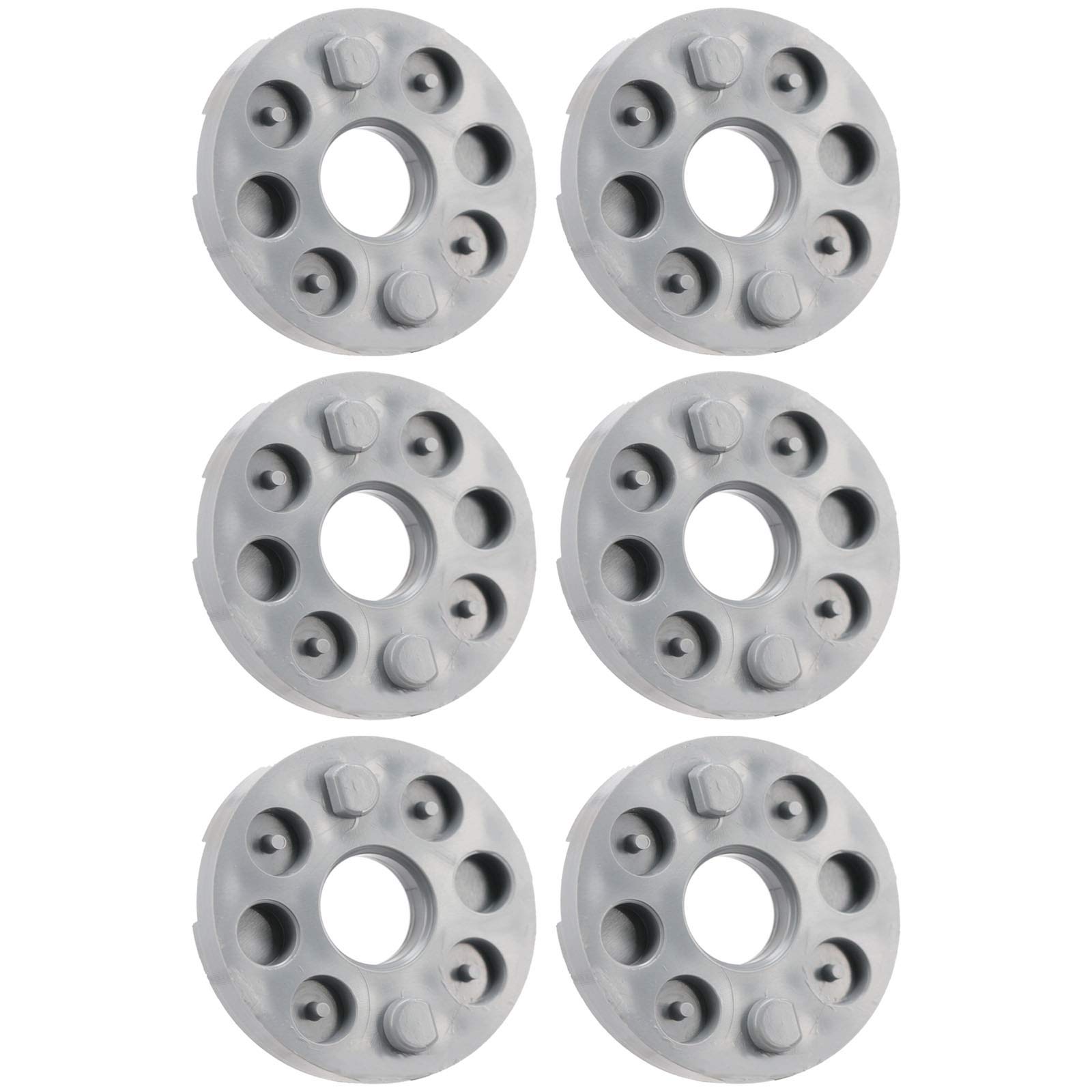 SPARES2GO Two Peg Blade Height Spacers Compatible with Flymo Easi Glide 300 330 Glidemaster 340 360 380 Lawnmower (Pack of 6)