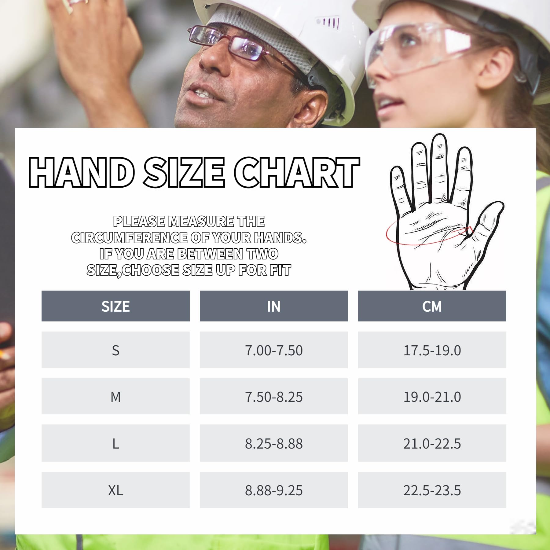 Gants de travail pour homme, haute dextérité multi-usages, excellente prise en main, noir et jaune, taille L