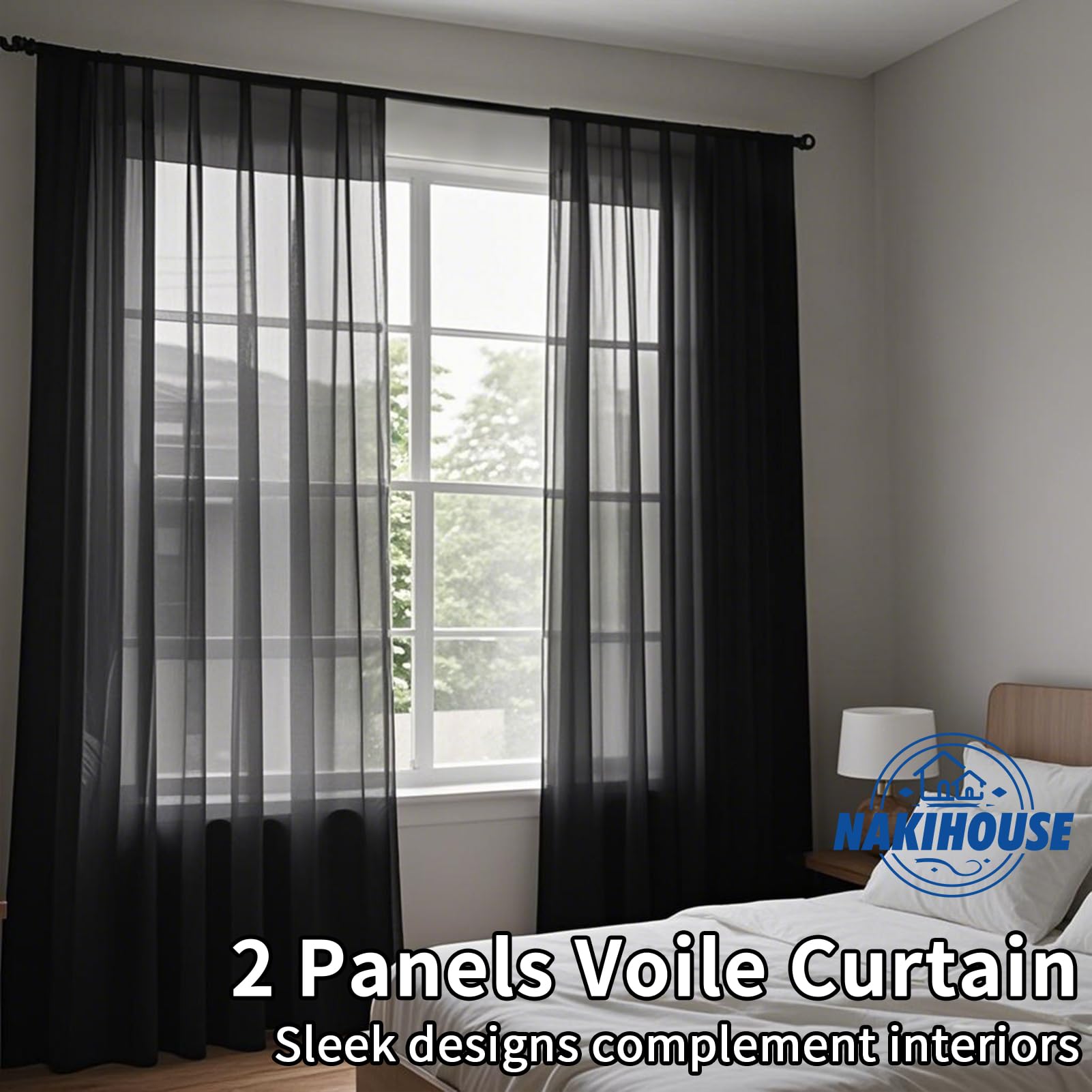 NAKIHOUSE Voile Curtain - Image 3