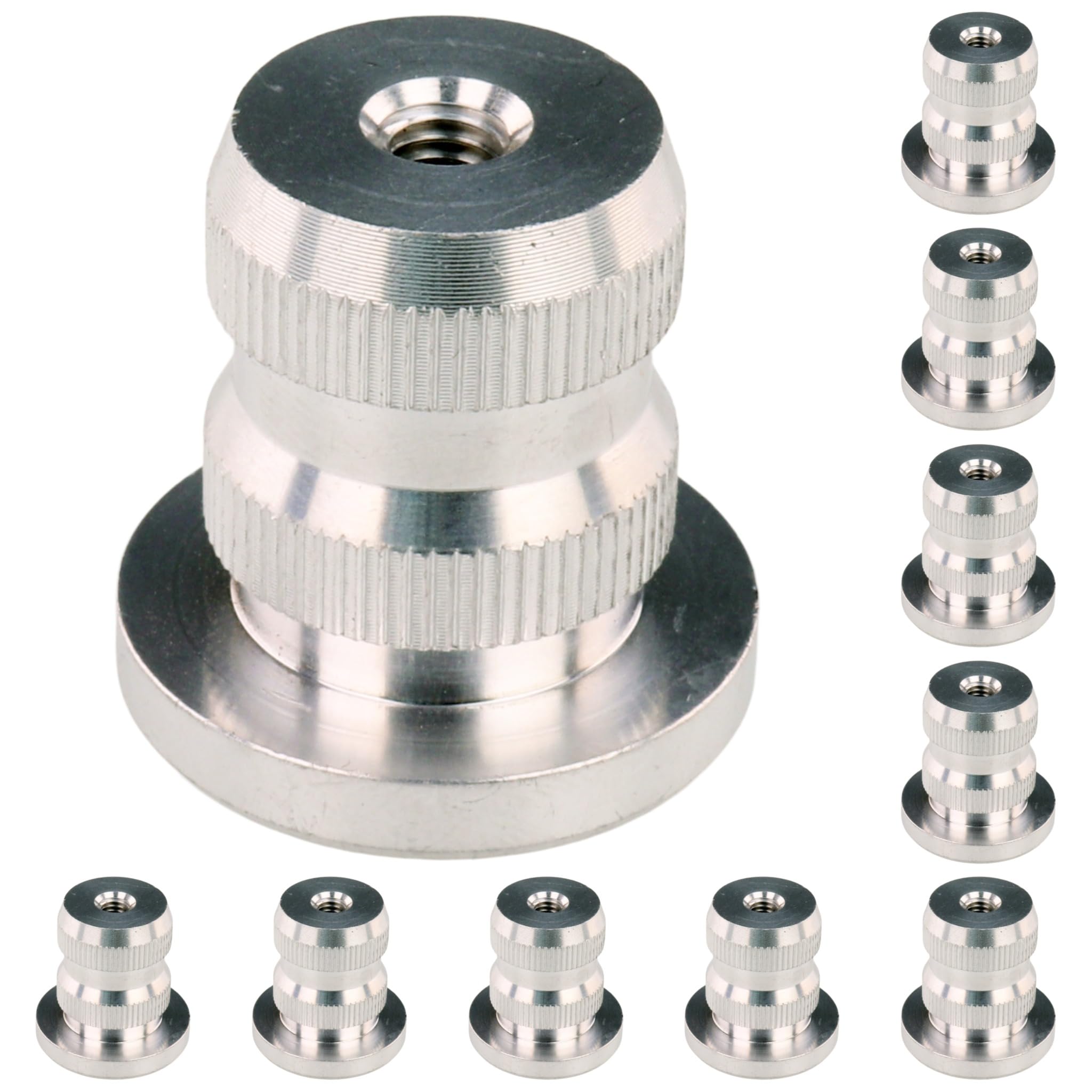 10x, tuleja gwintowana AL, 30 x 30 x 30, aluminium