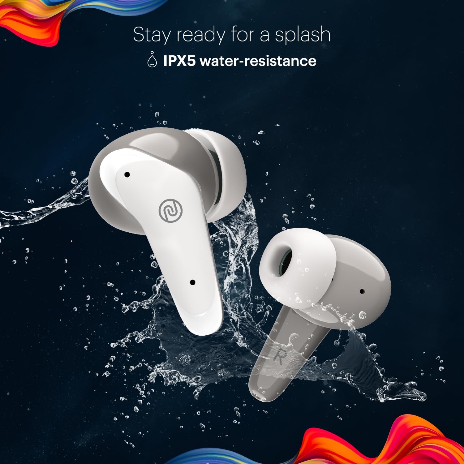Noise Buds VS102 Plus Wireless Earbuds, Bluetooth Earbuds with 70H Playtime, Quad Mic ENC for Clear Calls, 11mm Drivers, Deep Bass, Instacharge, Bluetooth v5.3 (Calm White) — Amazon image 8