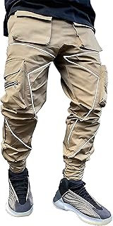 DIOTSR Mens Cargo Pants Techwear Hip Hop Harem Pant Jogger Sweatpants with Pockets Streetwear Punk Jogging